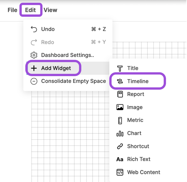 Build timeline widgets | Smartsheet Learning Center
