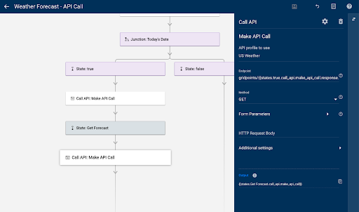 Set up the second API call