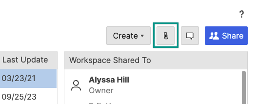 workspace attachments icon