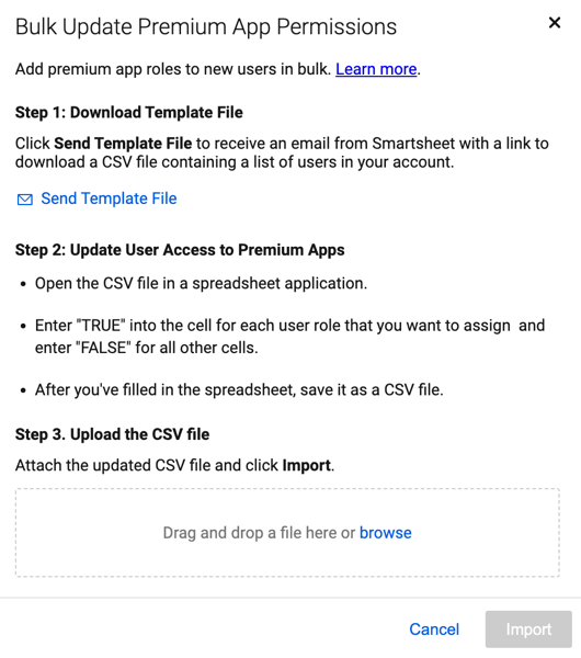 Bulk update premium app permissions in Admin Center