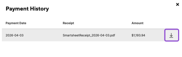 Download the receipt