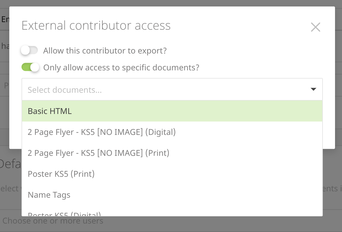 external contributors