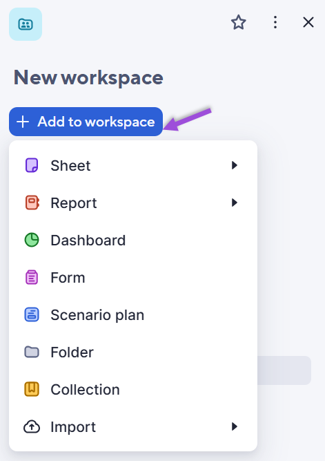 Create items