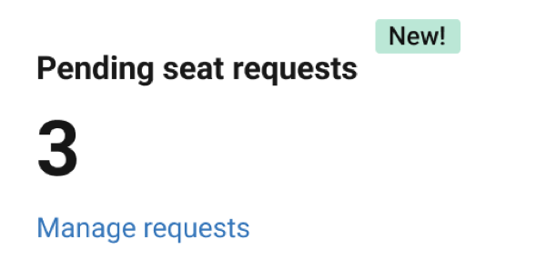 Pending seat requests