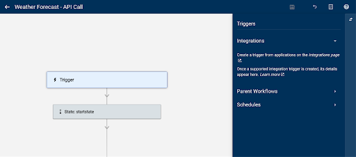 Set up the trigger for the API call