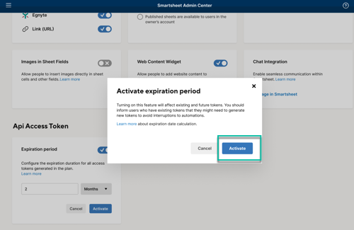 configure-access-token-expiration-time-smartsheet-learning-center