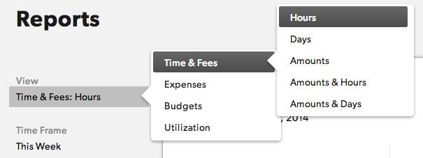 analytics page to see saved reports