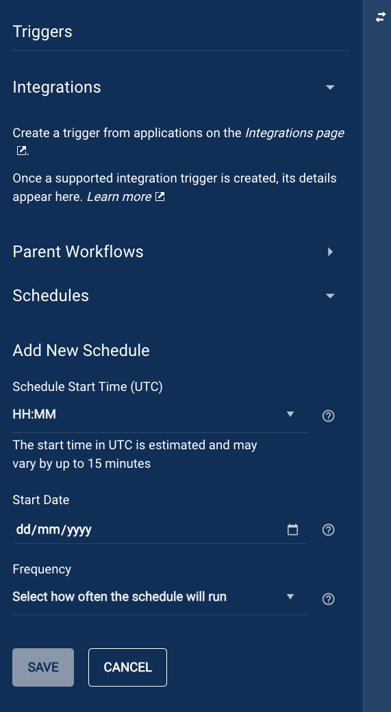 Bridge Schedule Workflows runs