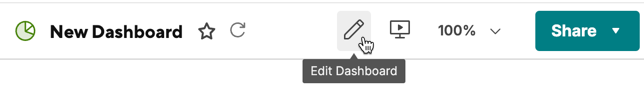 Edit dashboard icon