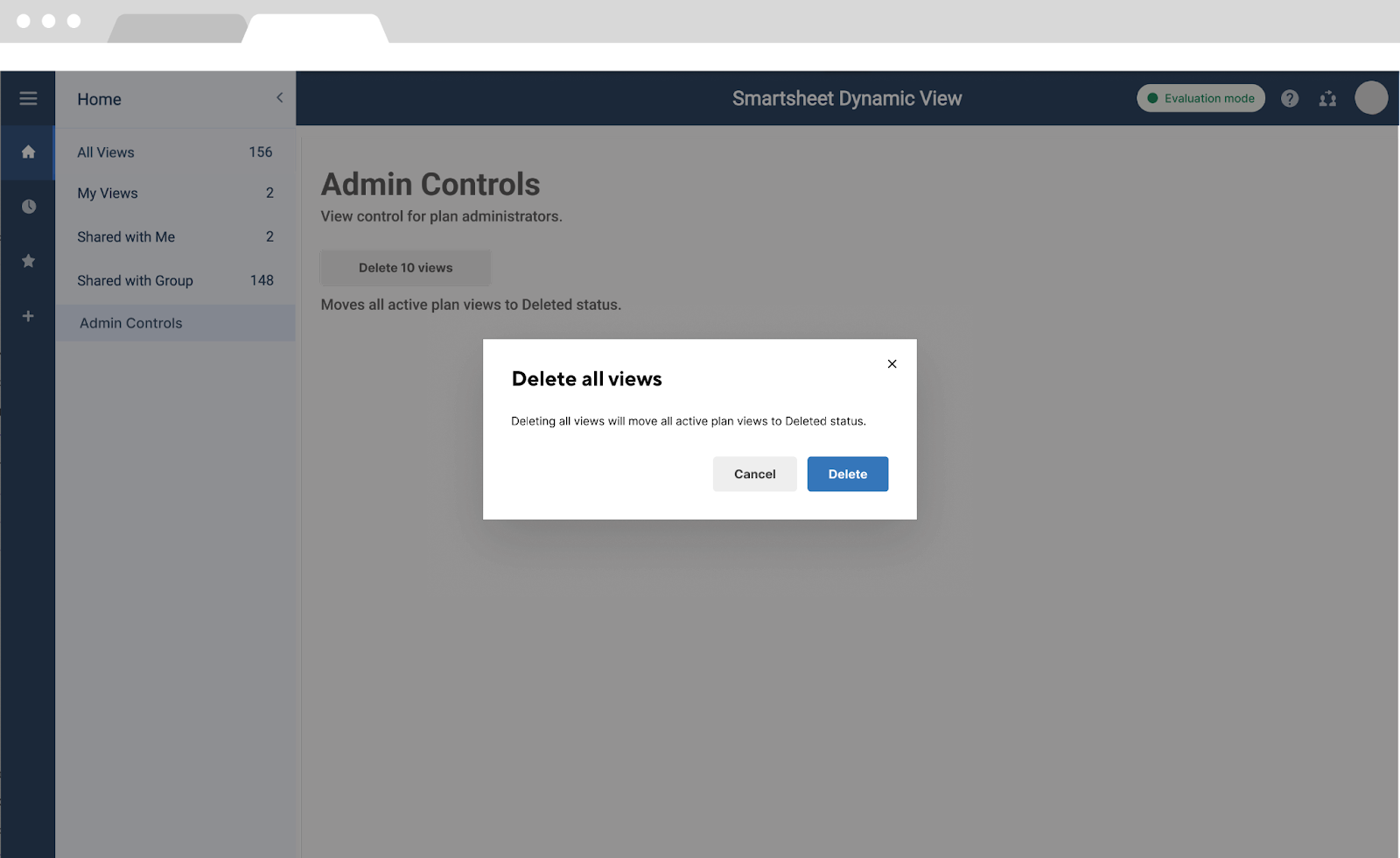 Delete dynamic views
