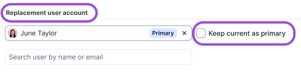 Select Keep current as primary