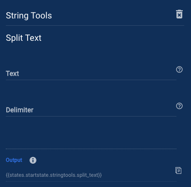 String split into an a array of substrings