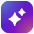 AI sparkle icon in purple
