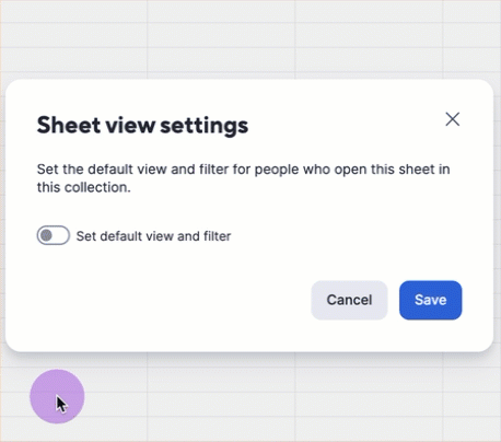 Set default view toggle in collections