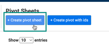 Create pivot sheet