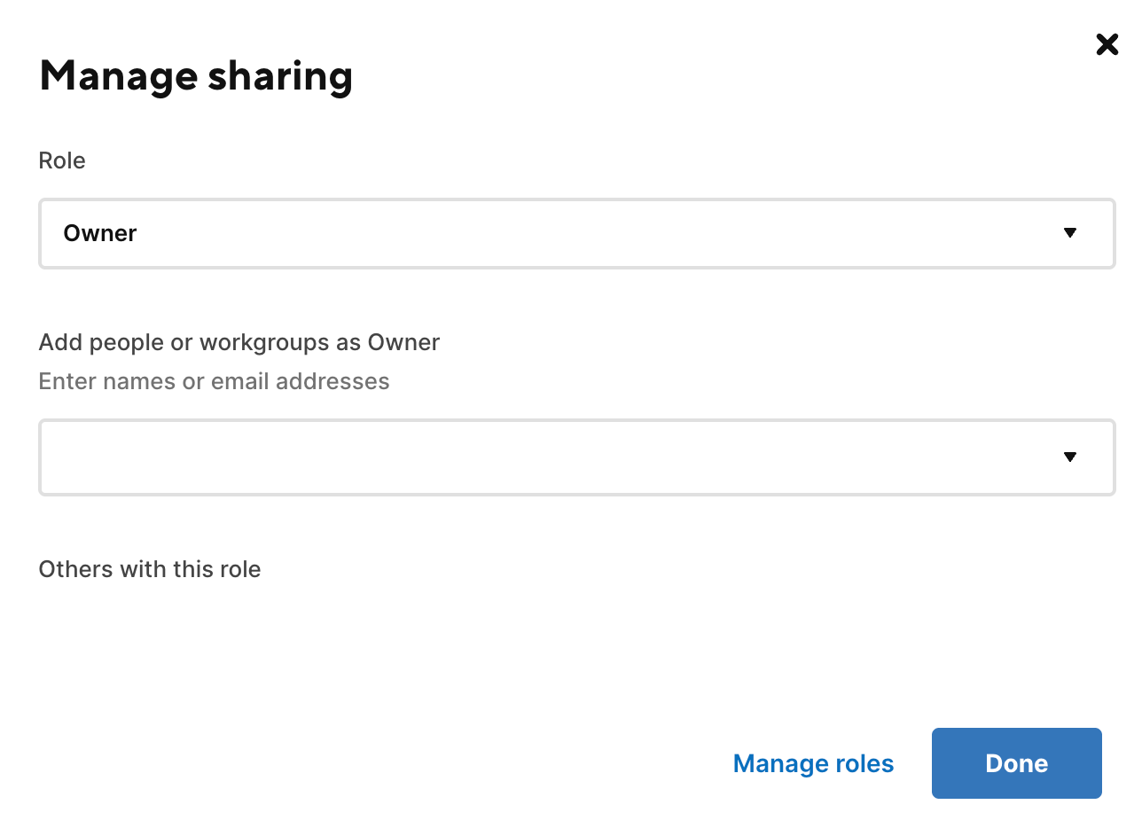 Select role WorkApp