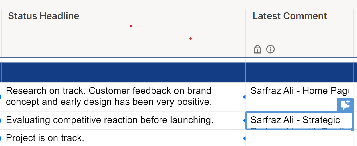 latest comment open the conversation panel