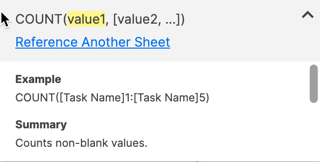 Cross-sheet reference link