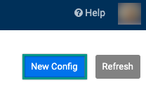 New Config button highlighted next to Refresh button.
