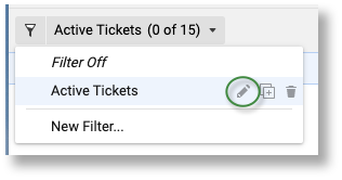 Dynamic View edit a filter