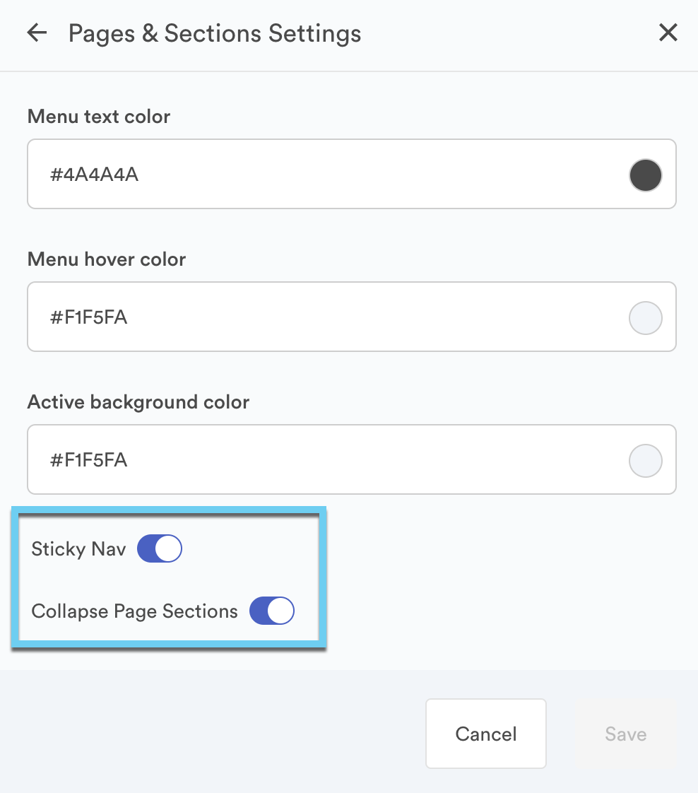 sections in a brandguide