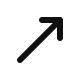 Arrow up and to the right
