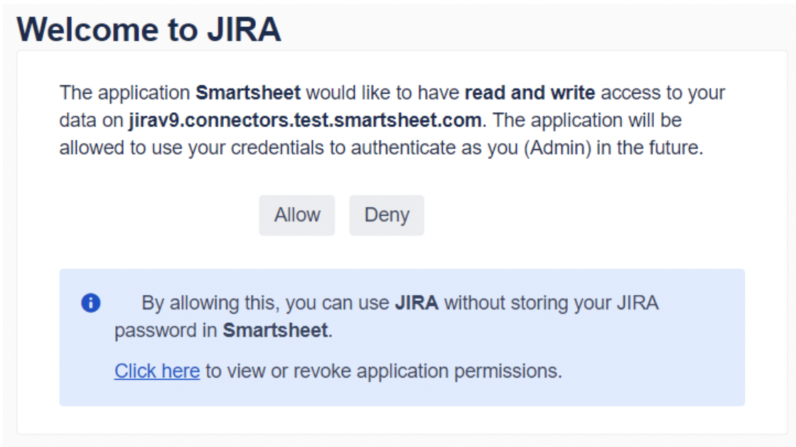 Welcome to Jira message