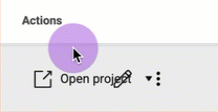 edit icon projects control center