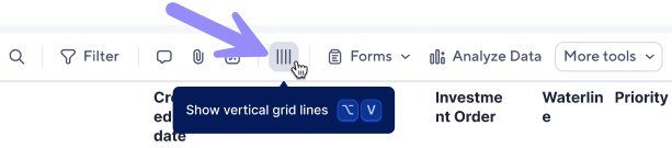 Grid lines icon for Commenter or Viewer permissions.
