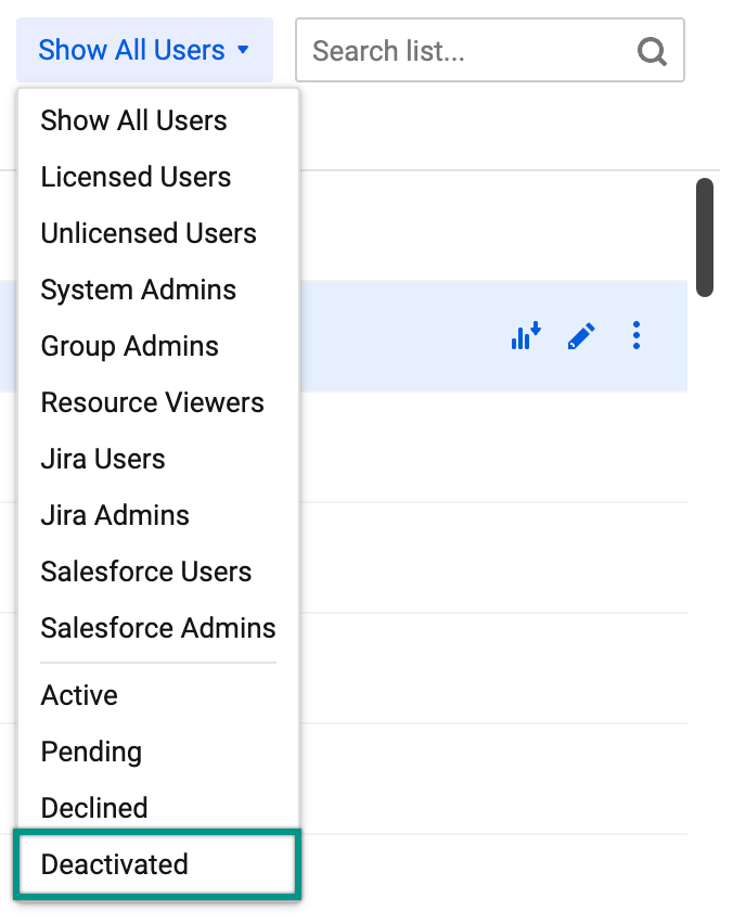 Find deactivated users in Admin Center