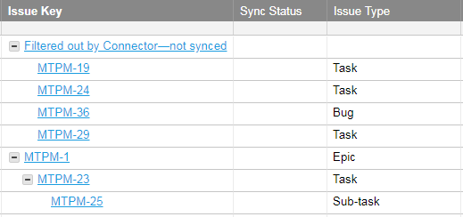 Connector failed to sync