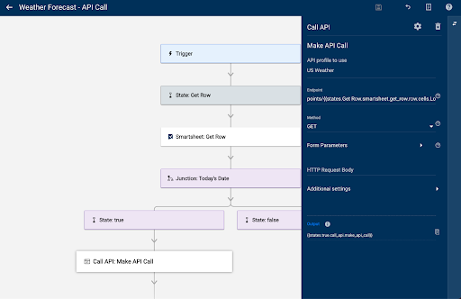 Set up the first API call