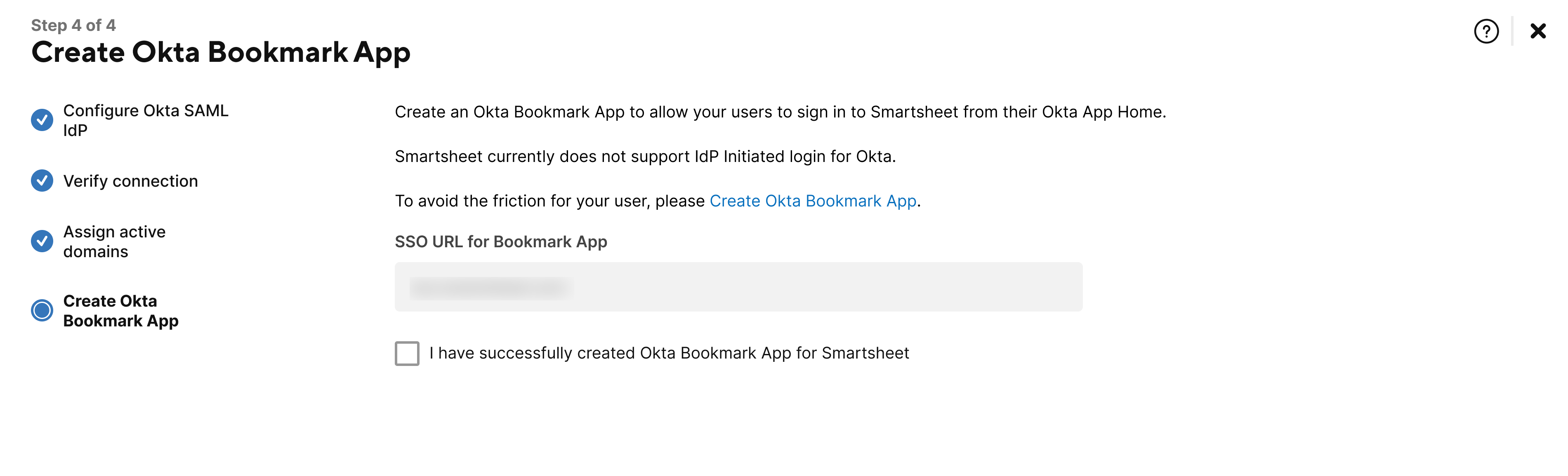 create an Okta bookmark app
