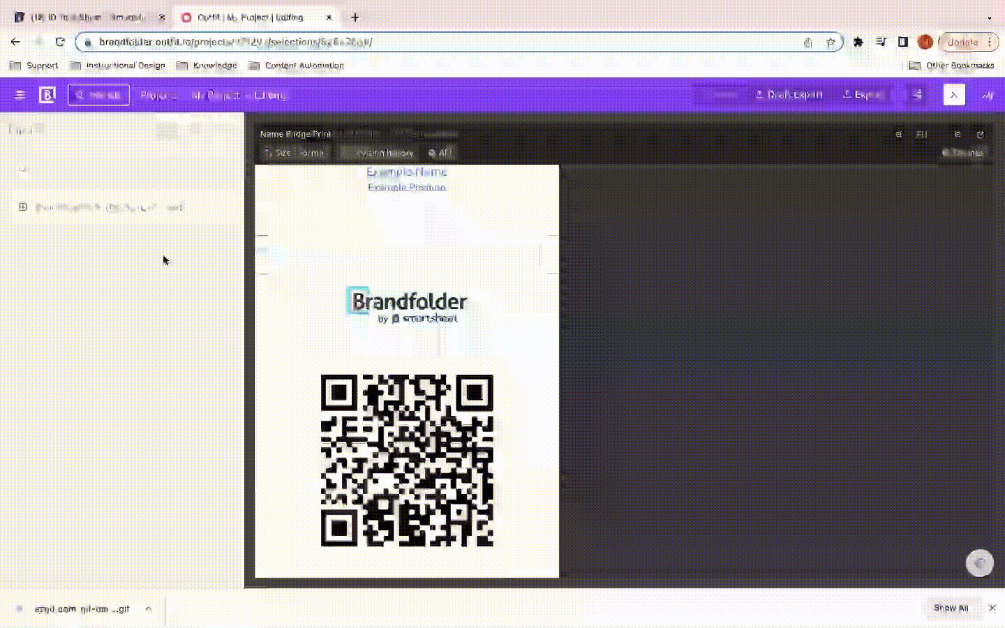 Inputs for documents in content automation