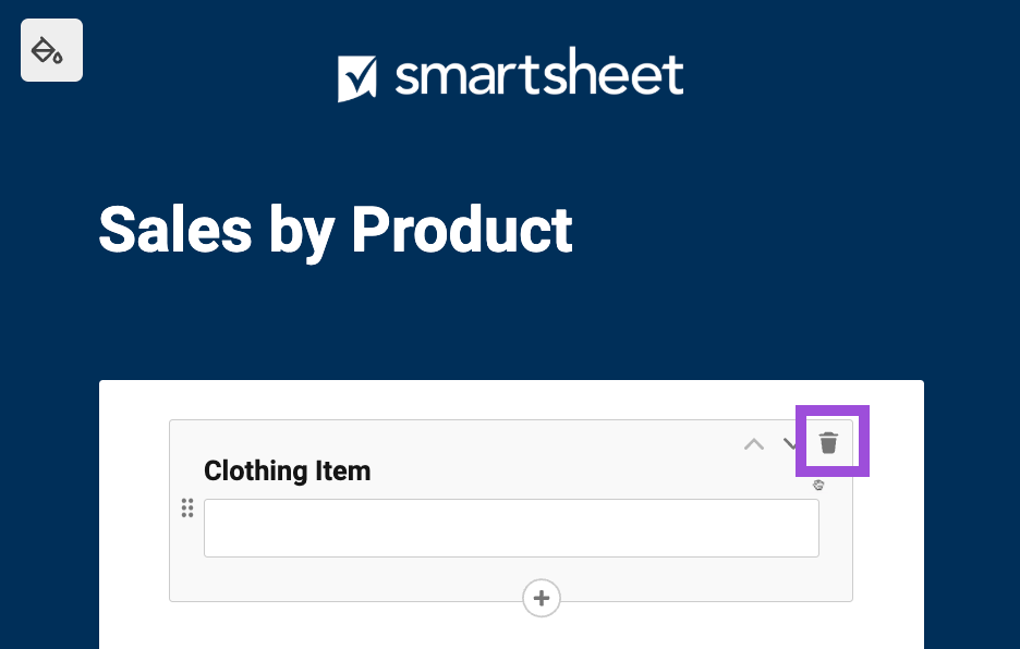 remove form field