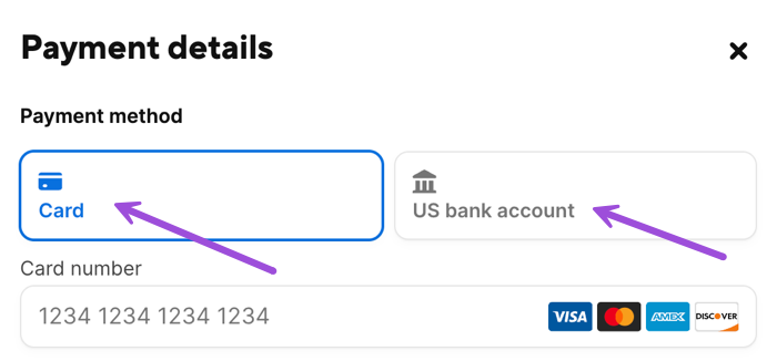 Payment options
