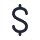 Dollar sign.