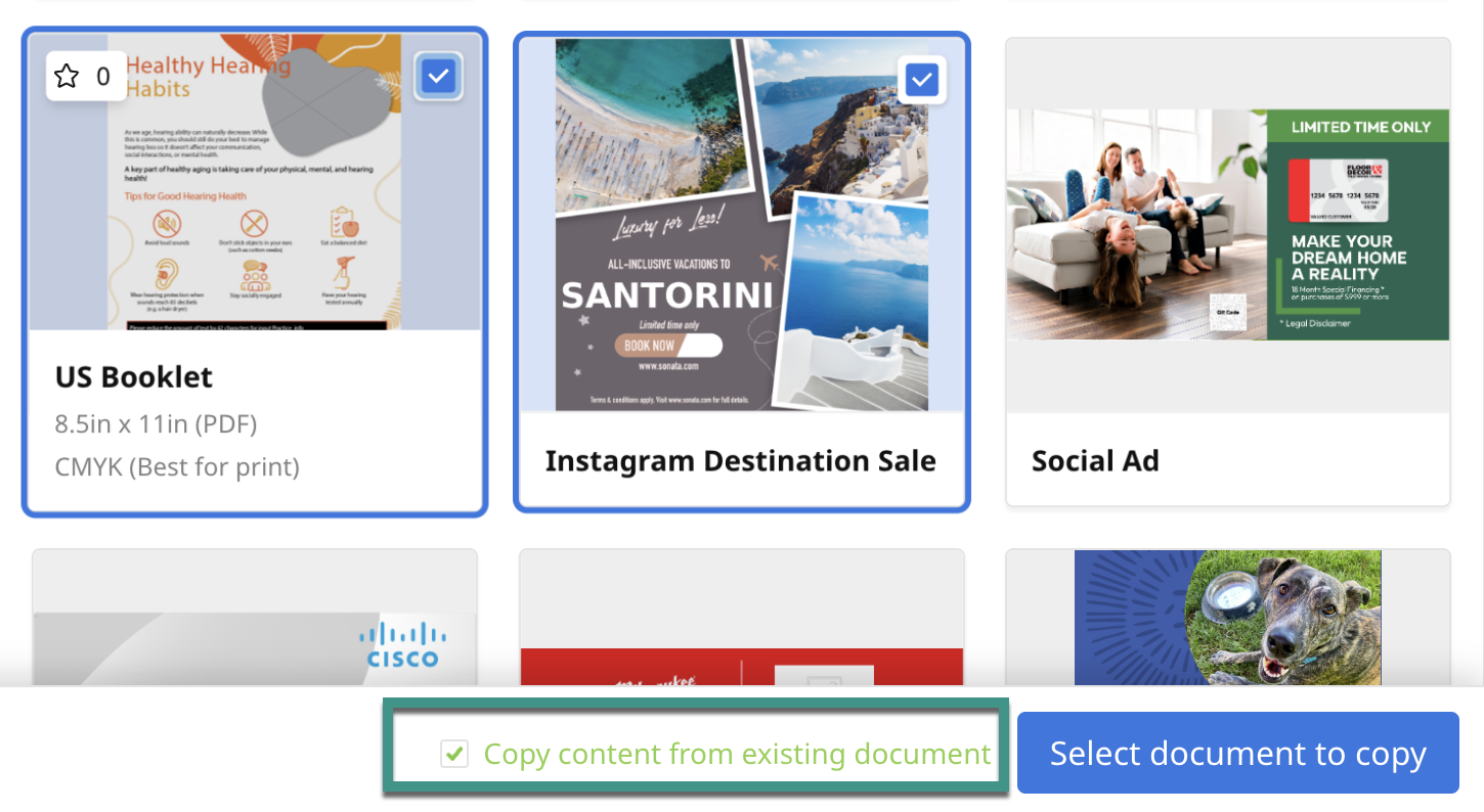 copy content from one document to another