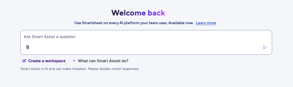 A Smart Assist input field