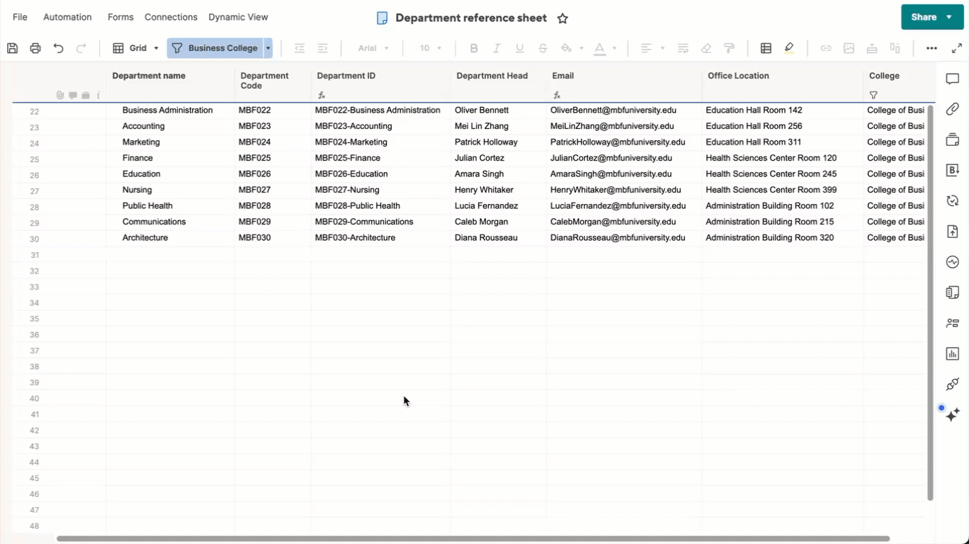 how to turn off a filter in grid view