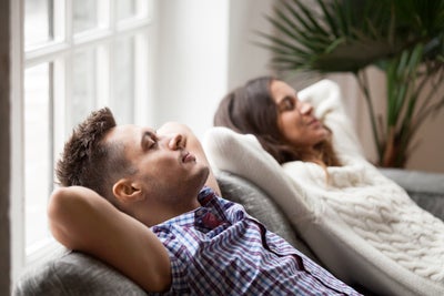 a couple breathing easy in a healthy home