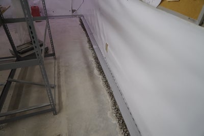 installed interior drainage system
