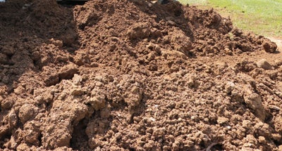 a closeup of soil