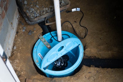 A sump pump.