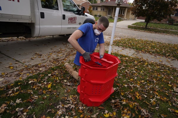 An CFI installing a AquaStop⢠Sump Pump System for basement waterproofing