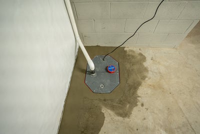 sump pump in basement