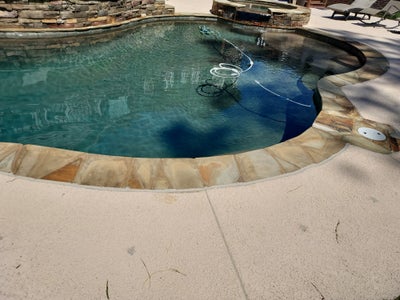 Pool deck needing repair