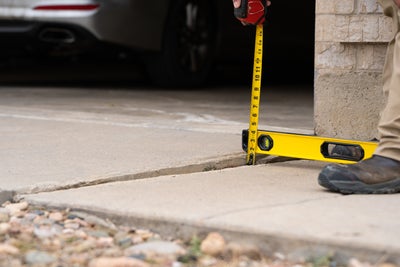 measuring sinking concrete slabs