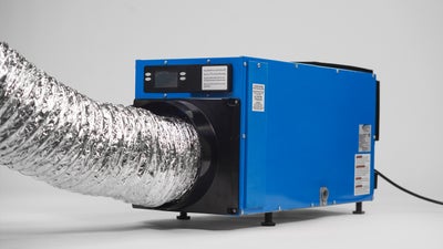 dehumidifier to manage efflorescence