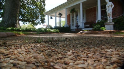 concrete driveway and porch
